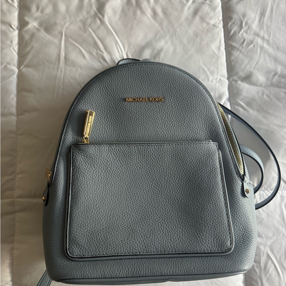 Michael Kors Blue Leather Backpack